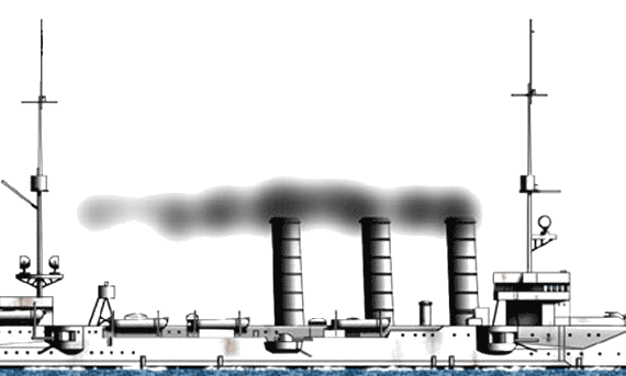 Корабль SMS Leipzig [Light Cruiser] - чертежи, габариты, рисунки